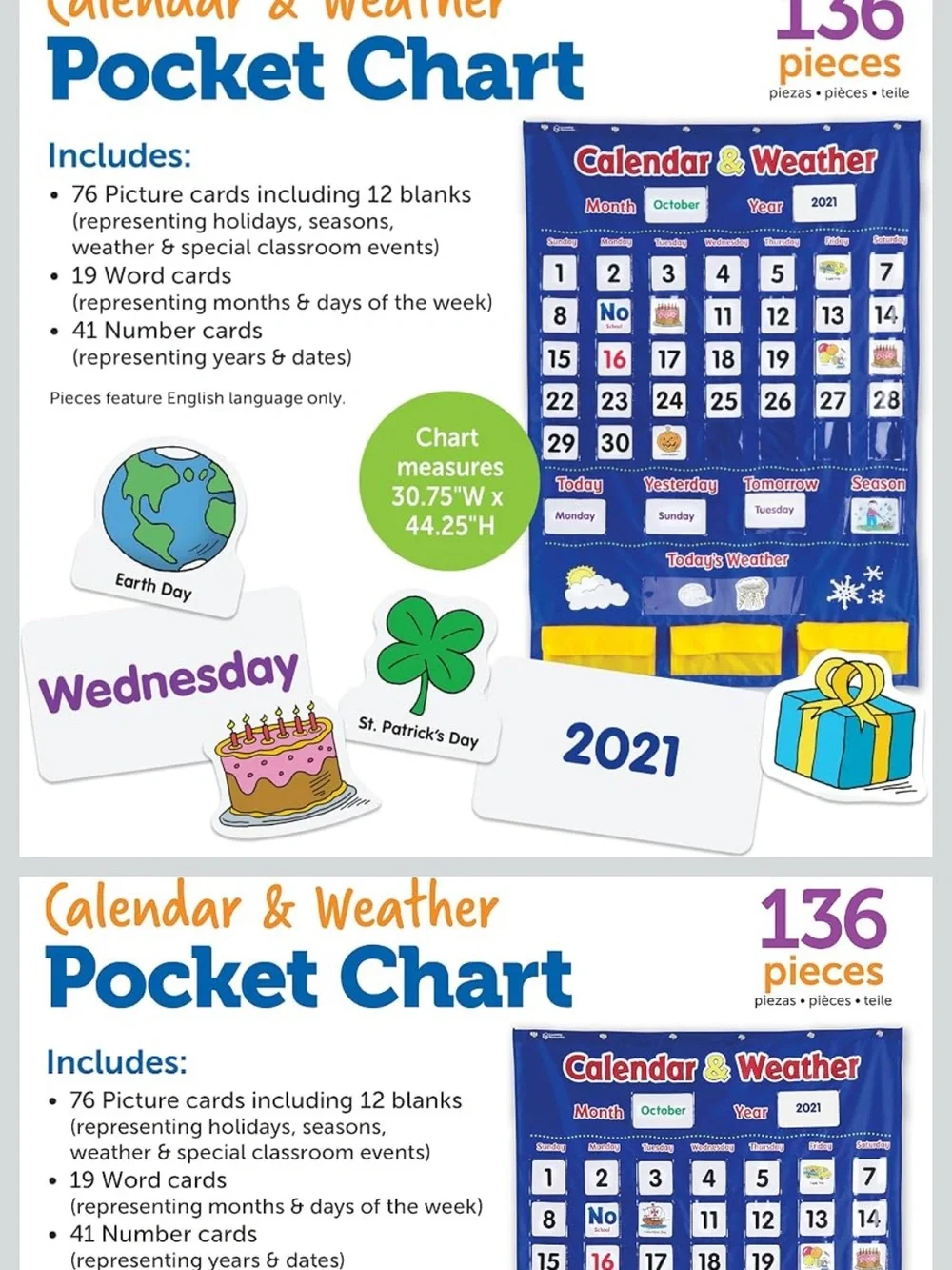 Learning Resources larger calendar